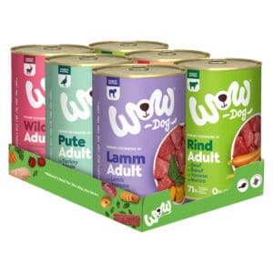 6x 400g WOW Adult Mixpack (5 soorten) nat hondenvoer