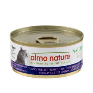 6x70g HFC Natural Tonijn, Kip & Ham Almo Nature Kattenvoer