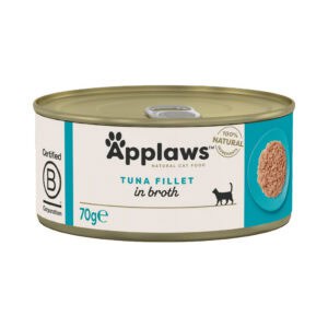 6x70g in Bouillon Tonijnfilet Applaws Kattenvoer