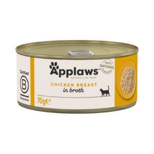 Applaws Kip & Zalm in Bouillon Kippenborst Kattenvoer – 6 x 70 g