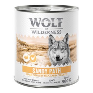 6x800g Adult Sandy Path Wolf of Wilderness "Expedition" Hondenvoer