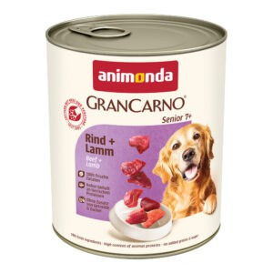 6x800g Original Senior Rund & Lam animonda GranCarno Hondenvoer