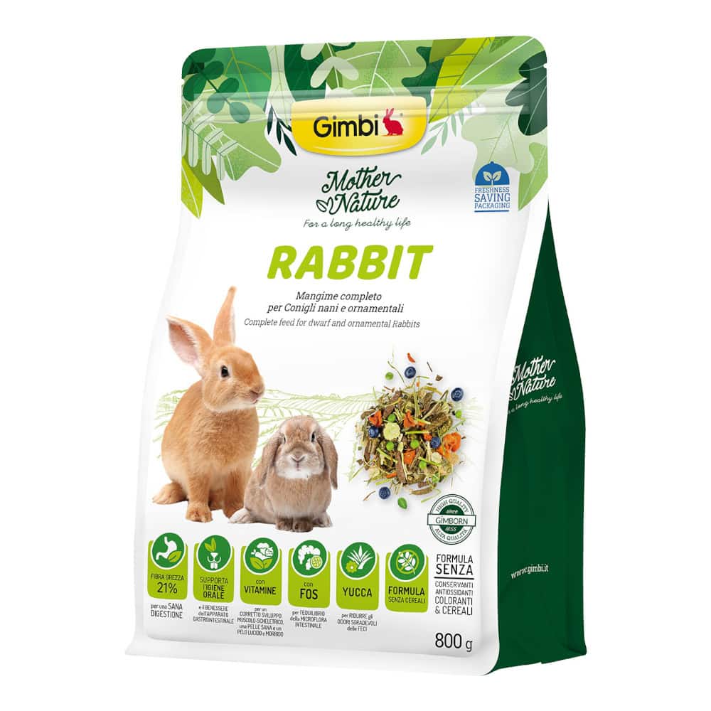 Gimbi Mother Nature Rabbit konijnenvoer – 800 g
