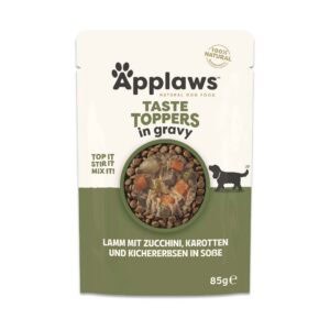Applaws Taste Toppers in Saus Voordeelpakket 24 x 85 g Hondenvoer - Lam, Wortel, Courgette & Kikkererwten