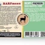 Barfmenu hert premium hondenvoer – 1 kg
