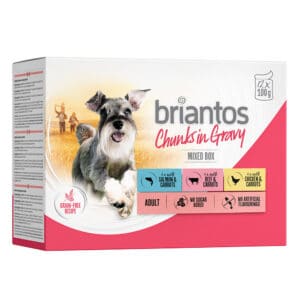 Briantos Chunks in Gravy – Mixed (Kip, Rund & Zalm) – 1,2 kg