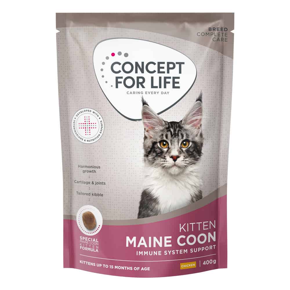 Concept for Life Maine Coon Kitten – Verbeterd recept! – Nieuw Receptuur – 400 g