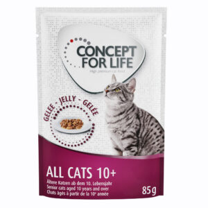 Concept voor het leven Alle katten 10+ - Bestel ook: 12 x 85 g Concept for Life All Cats 10+ in Gelei