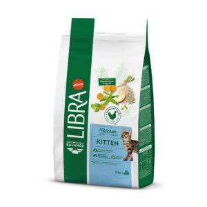 Dubbelpak: 2x1,5kg Libra Cat Junior Droog kippenvoer voor katten
