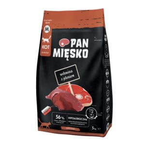 Dubbelpak: 2x5kg Pan Mięsko Kat Rund met Herten medium droogvoer voor katten