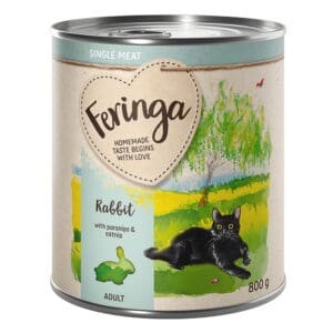 Feringa Single Meat Menu 12 x 800 g - Konijn met pastinaak & kattenmunt