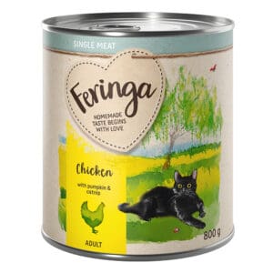 Feringa Single Meat Menu 6 x 800 g - Kip met pompoen & kattenmunt