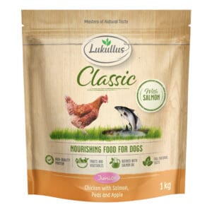 Lukullus Classic Junior Kip & Zalm - Voordeelpakket: 5 x 1 kg Nieuw Receptuur