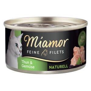 Miamor Fijne Filets Naturel 6 x 80 g Kattenvoer - Tonijn & Groenten