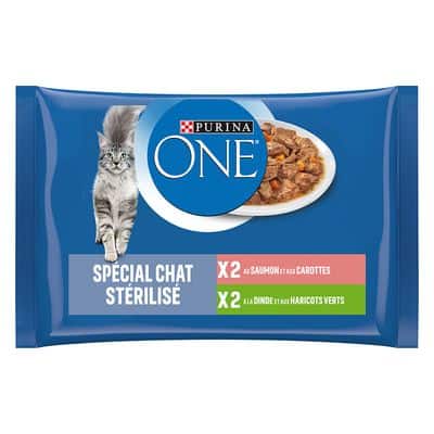 Purina ONE Kattenvoer – Sterilcat Zalm en Kalkoen – 4 x 85 g