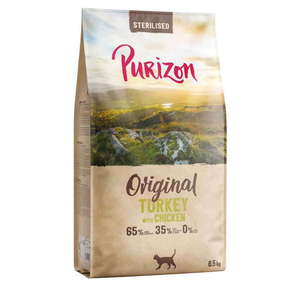 Purizon Gesteriliseerd Adult Kalkoen & Kip – graanvrij – Nieuw Receptuur: Dubbelpak: 2 x 6,5 kg
