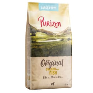 Purizon Large Puppy Kip & Vis - graanvrij - Dubbelpak: 2 x 12 kg Nieuw Receptuur