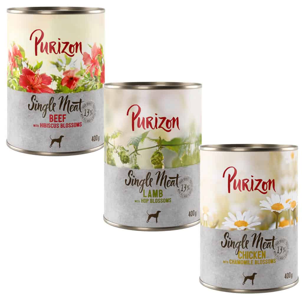 Purizon Single Meat – Mix: Kip, Rund, Lam – 6 x 400 g