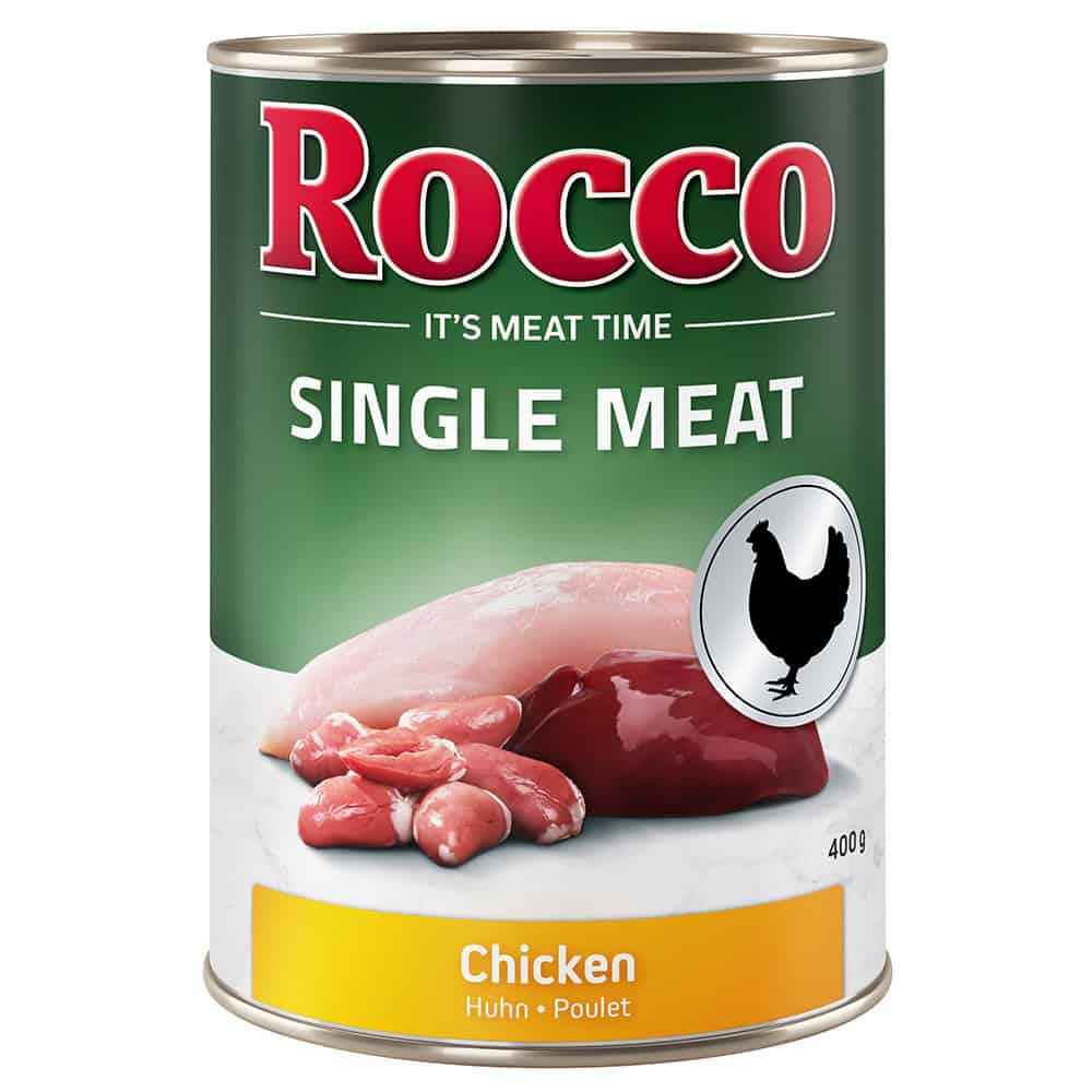 Rocco Single Meat Hondenvoer – Kip – 2,4 kg