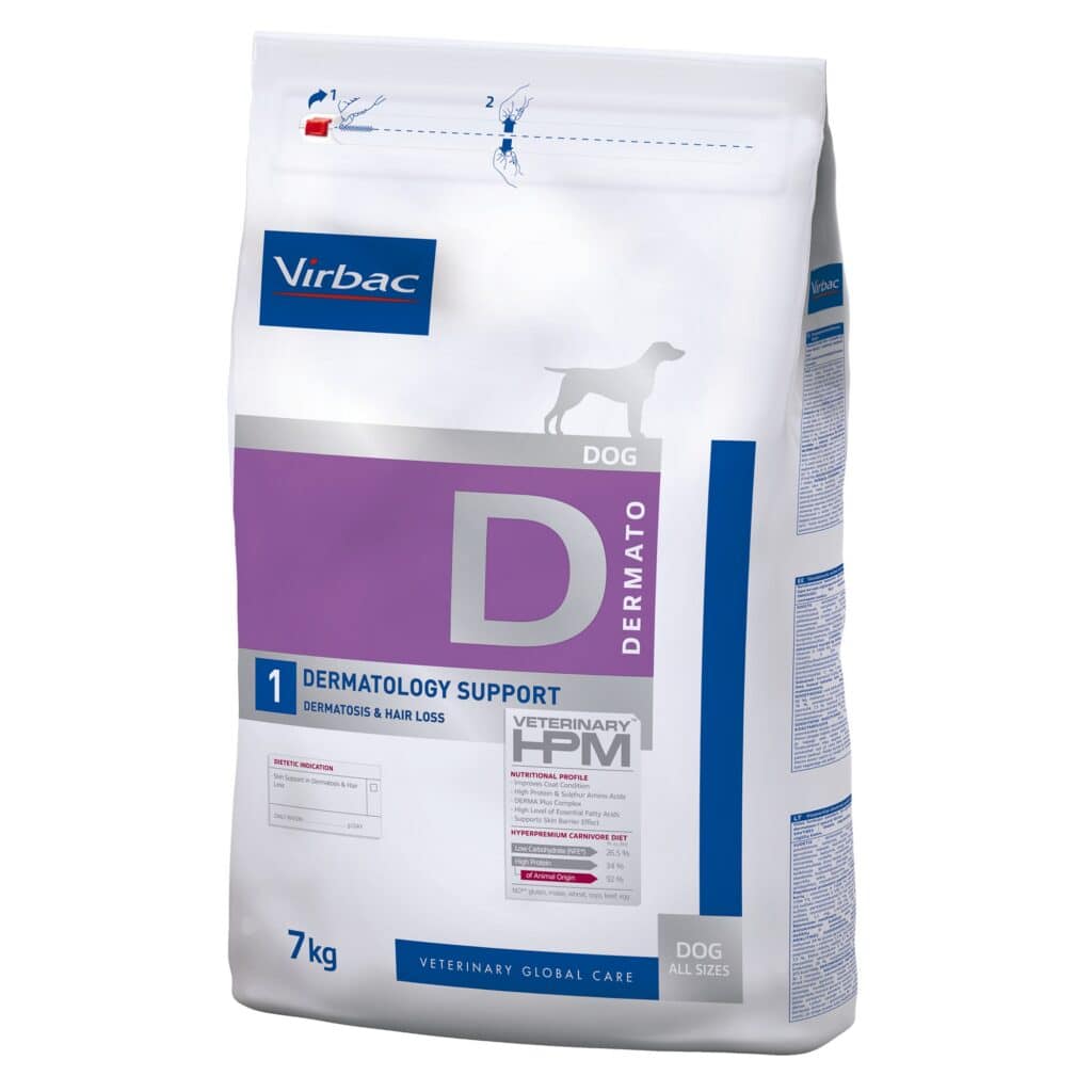 Virbac Veterinary HPM Dog Dermatology Support Hondenvoer – 7 kg