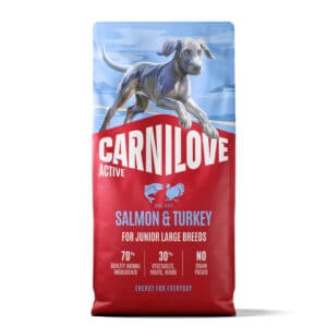 Voordeelpak: 2x12 kg Carnilove Active Junior Large Breed zalm & kalkoen