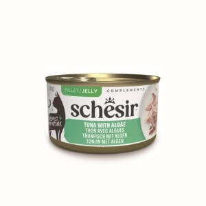 Voordeelpakket: 24x70g Schesir Complementen in gelei tonijn met zeewier natvoer voor katten