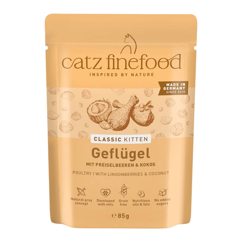 catz finefood Kitten Gevogelte nat kattenvoer – 2,04 kg