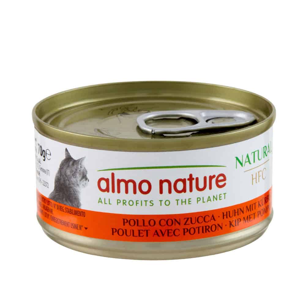 Almo Nature Kattenvoer – HFC Kip met Pompoen – 6 x 70 g