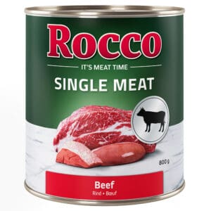 Voordeelpakket Rocco Single Meat 12 x 800 g Hondenvoer - Rund