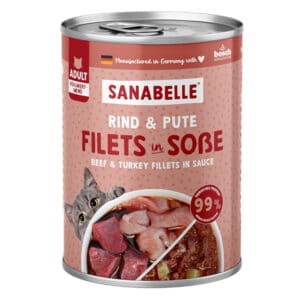 Voordeelpakket Sanabelle Vlees in Saus 24 x 380 g Kattenvoer - Rund & Kalkoen