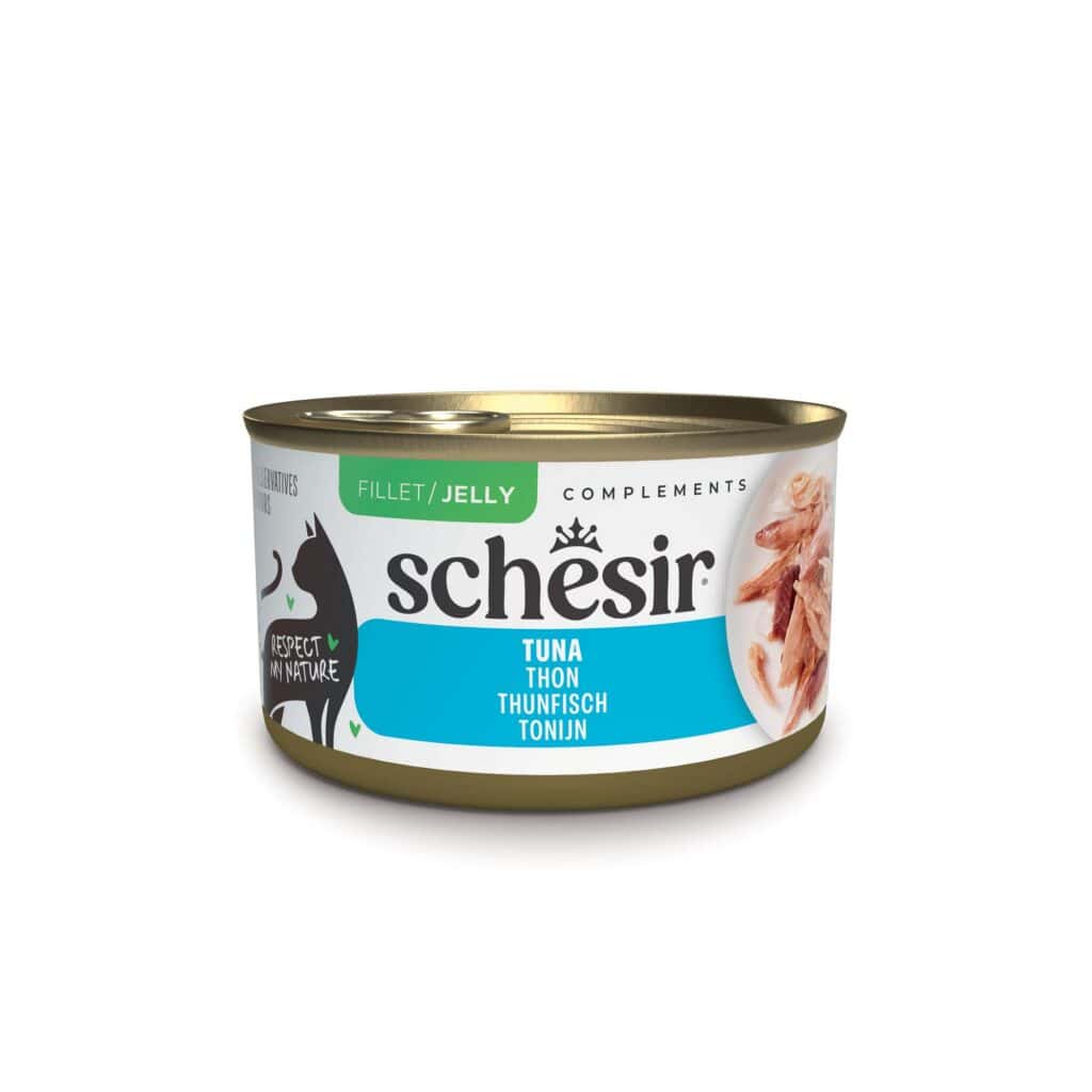 Voordeelverpakking Schesir complementen in gelei 24 x 70 g – Tonijn