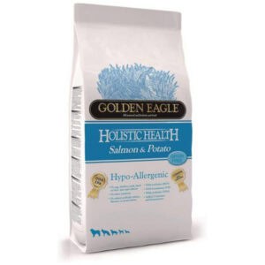 Golden Eagle Hypoallergenic Zalm en Aardappel 26/12 graanvrij droog hondenvoer – 10 kg