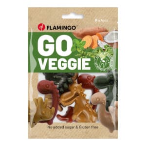 Flamingo Veggie Dinosaurus Mix hondensnacks – 480 g