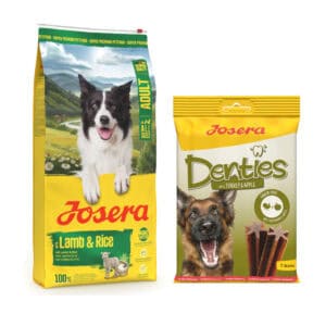 12,5 kg Josera droogvoer voor honden + 180 g Josera Denties gratis! - Volwassen Lam & Rijst
