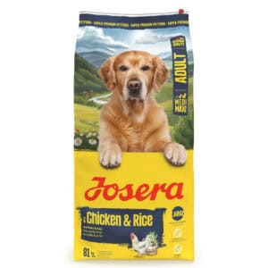 12,5kg Josera Medi/Maxi Adult Kip & Rijst Droogvoer voor Honden