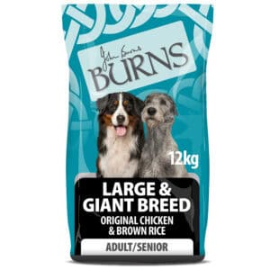 12kg Adult/Senior Large & Giant Breed Original Kip & Bruine Rijst Burns Hondenvoer