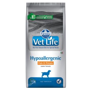 12kg Farmina Vet Life Dog Hypoallergenic Vis & Aardappel Droogvoer voor honden
