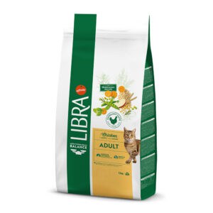 12kg Libra volwassen kattenvoer met kip en rijst