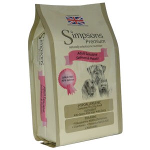 12kg Sensitive Adult Zalm & Aardappel Simpsons Premium Hondenvoer