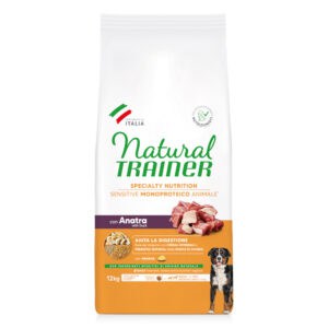 12kg Sensitive No Gluten Adult Medium/Maxi Eend Naturel Trainer