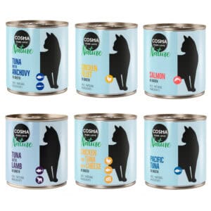 12x280g Mix 2 (6 Smaken) Cosma Nature Kattenvoer