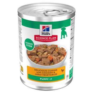 12x363g Hill's Science Plan Puppy Stoofpot met Chicken & extra groenten Natvoer voor honden