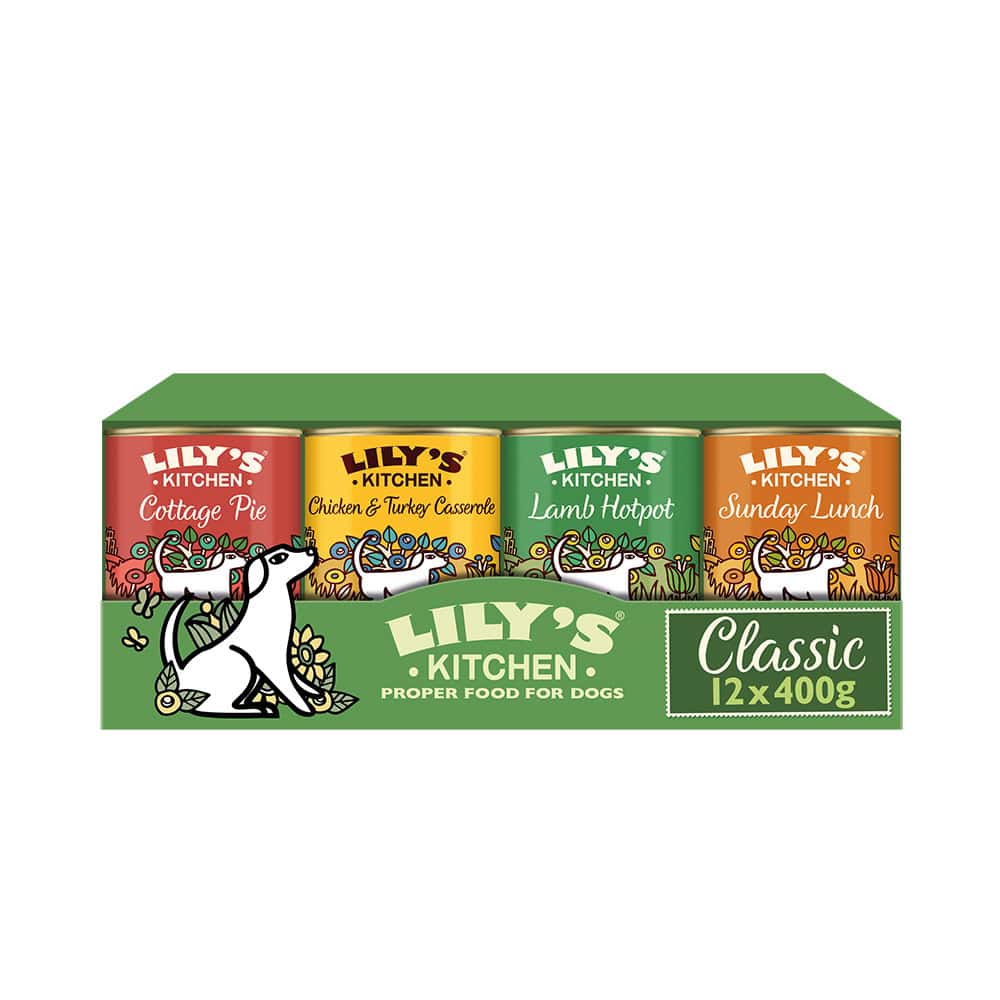 Lily’s Kitchen Klassieke Recepten nat hondenvoer – 12 x 400 g