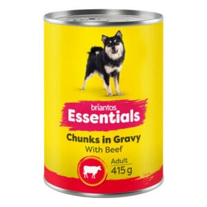 Briantos Essentials Chunks in Gravy Rund Hondenvoer nat – 12 x 415 g