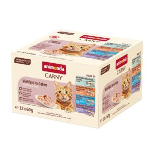 12x60g Animonda Carny Adult in Gelei Mixpakket (4 Soorten) nat kattenvoer