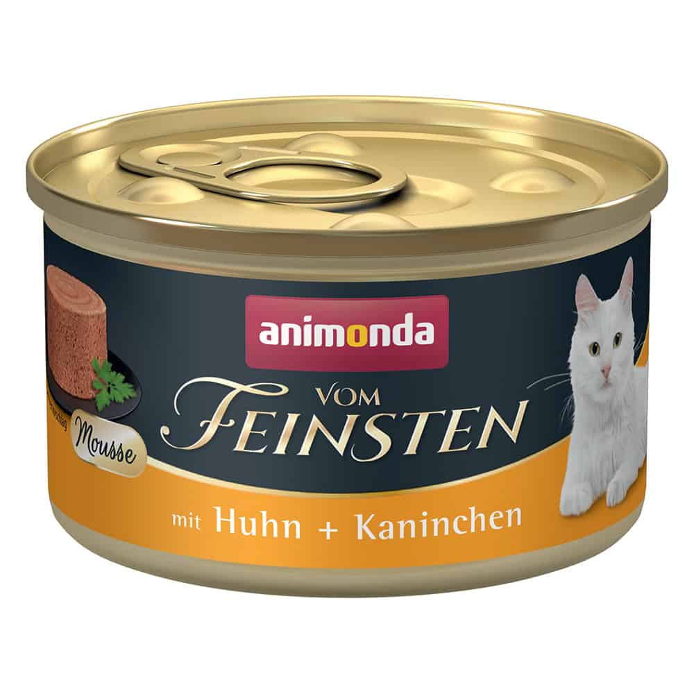 12 x 85 g Kip & Konijn Adult animonda Vom Feinsten Kattenvoer