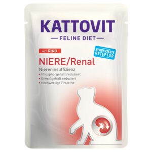 12x85g Renal Rund Kattovit Kattenvoer Maaltijdzakjes