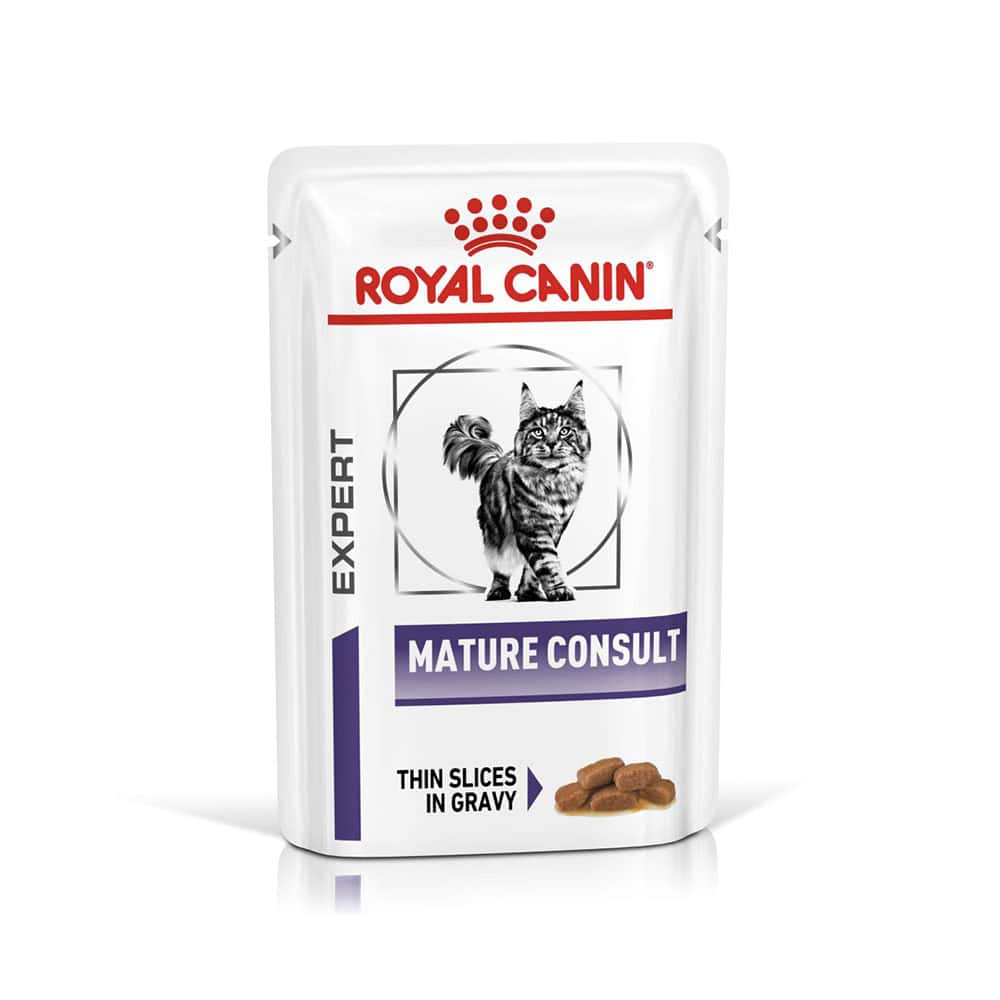 12x85g Royal Canin Veterinary Feline Mature Consult Kattenvoer nat