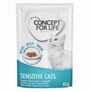 12x85g Sensitive Cats Sensitive Cats in Gelei Concept for Life Kattenvoer
