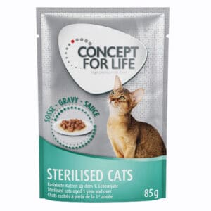 12x85g Sterilised Cats Sterlised Cats in Saus Concept for Life Kattenvoer
